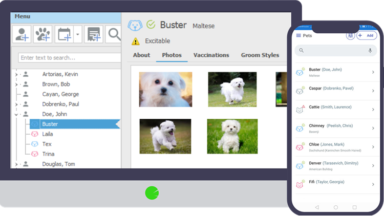 PetLinx pet grooming. boarding, daycare software. Perfect on desktop, cloud, or mobile